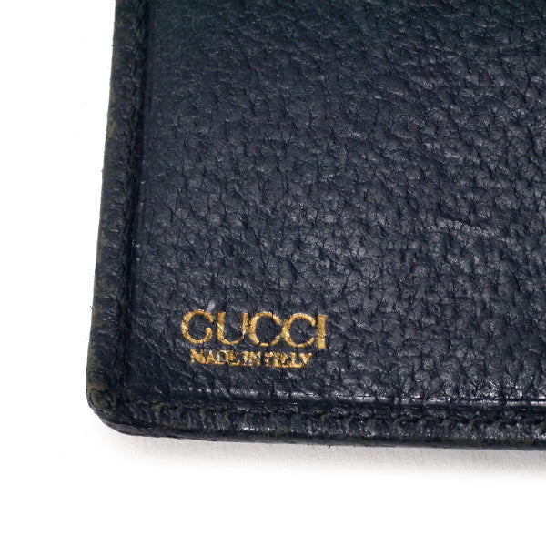 OLD Gucci2つ折れがま口本革財布（黒） – Vintage Shop Rococo