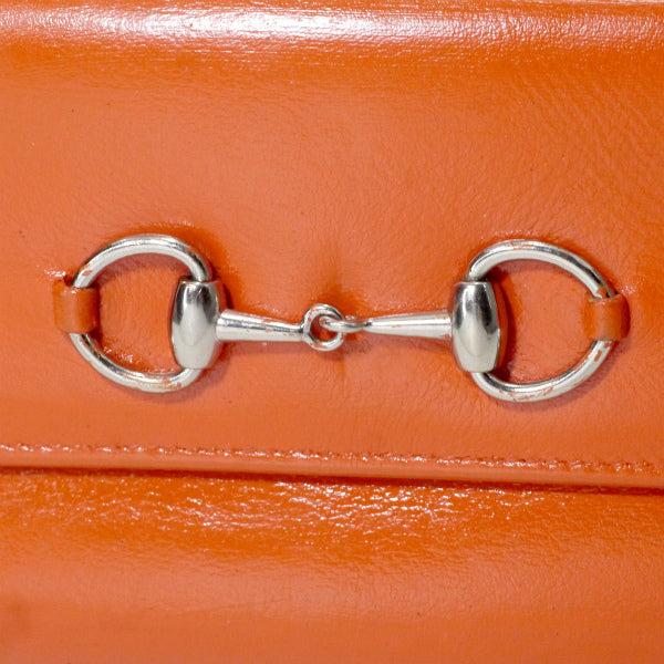 OLD Gucciホースビット長財布（オレンジ・総皮）