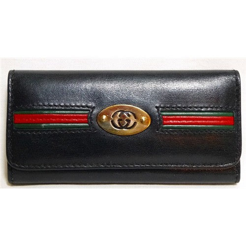 OLD Gucci キーケース（黒・皮）