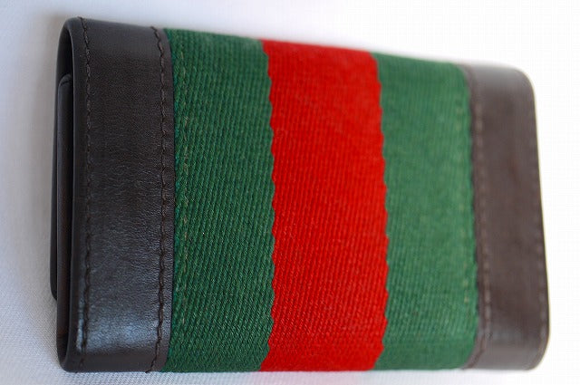 OLD Gucci キーケース（茶・皮）