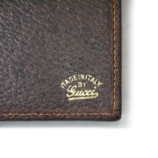 OLD Gucci 70s!ジャガード横長財布（茶・ＧＧ柄）