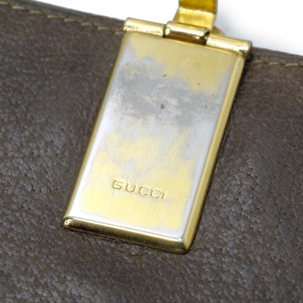OLD Gucci　横長財布（茶・ＧＧ柄）