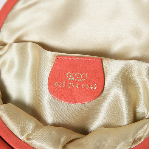 OLD Gucci ラム皮ウエストポーチ（オレンジ色）