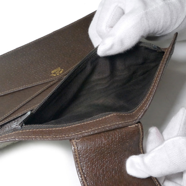 OLD Gucci　横長財布（茶・ＧＧ柄）