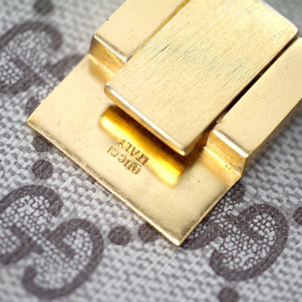 OLD Gucci　シェリークラッチバッグ（茶）