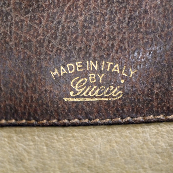 OLD Gucci　シェリークラッチバッグ（茶）