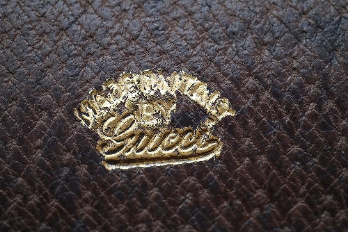 OLD Gucci　総皮セカンドバッグ（茶）