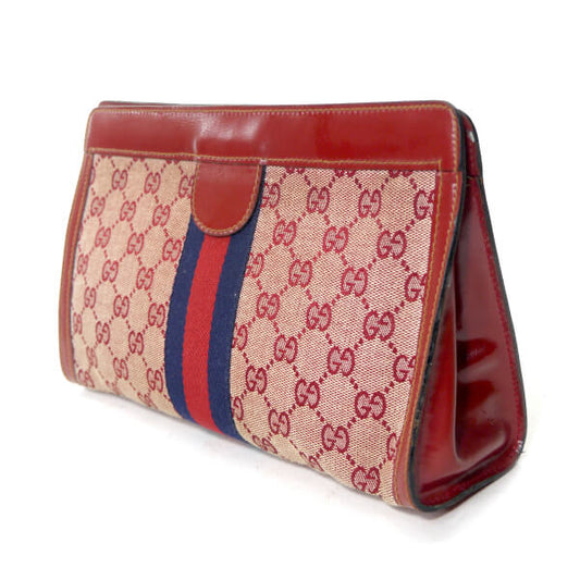 OLD Gucci PARFUM　レア!!シェリークラッチバッグ（赤）