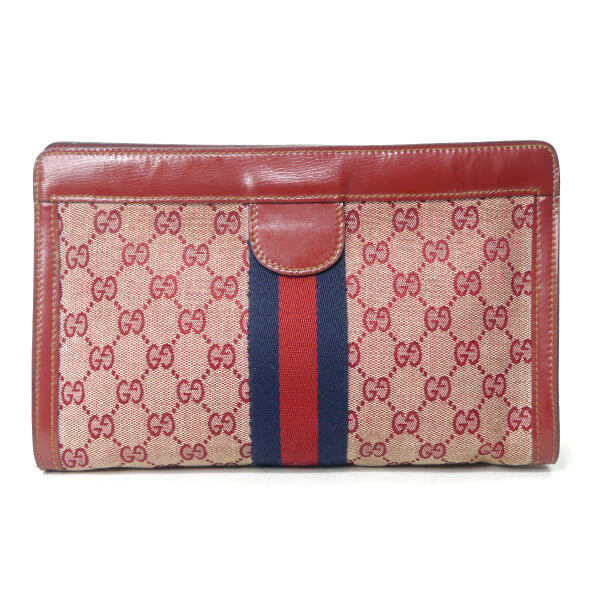 OLD Gucci PARFUM　レア!!シェリークラッチバッグ（赤）