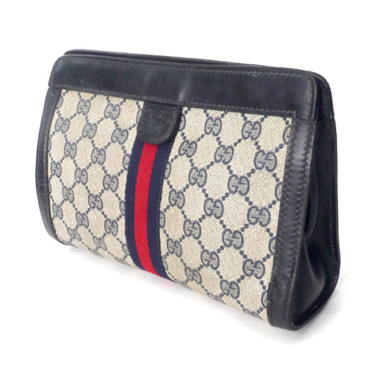 OLD Gucci PARFUM　ポーチ/クラッチバッグ（青・ミニ）