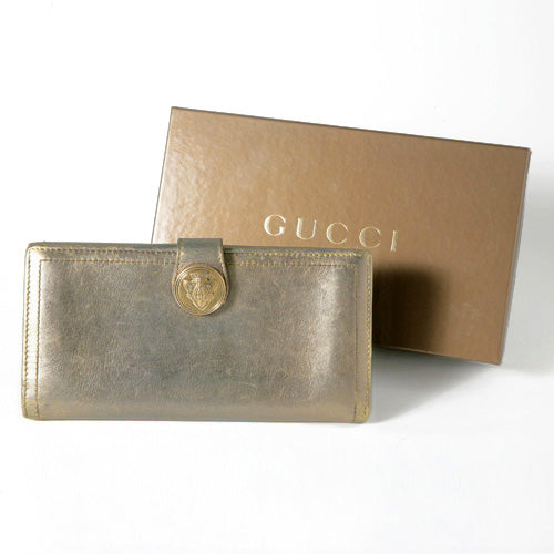 Gucci　ヒステリア長財布　ゴールド