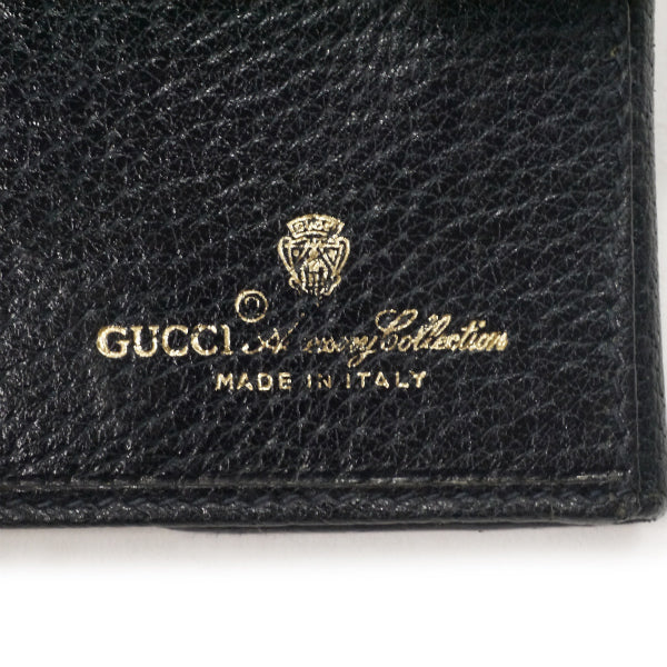 OLD Gucci アクセコ!!ミニシェリーWホック折財布（青）