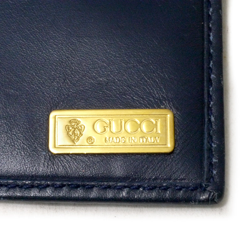 OLD Gucci フローラ2つ折れ財布（紺） – Vintage Shop Rococo