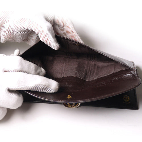 OLD Gucci 総皮GG長財布（茶）