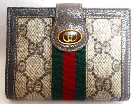 OLD Gucci ２つ折れ財布(茶）
