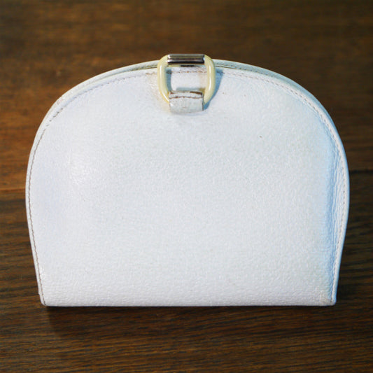 OLD　Gucci　半円レザー箱付き二つ折れ財布（白）