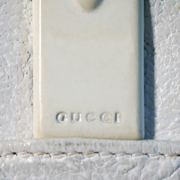 OLD　Gucci　半円レザー箱付き二つ折れ財布（白）