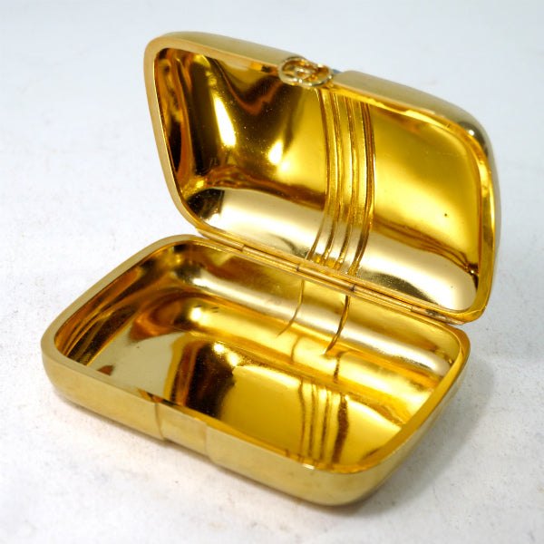 OLD Gucci　金属素材×シェリー ソープケース（ゴールド）