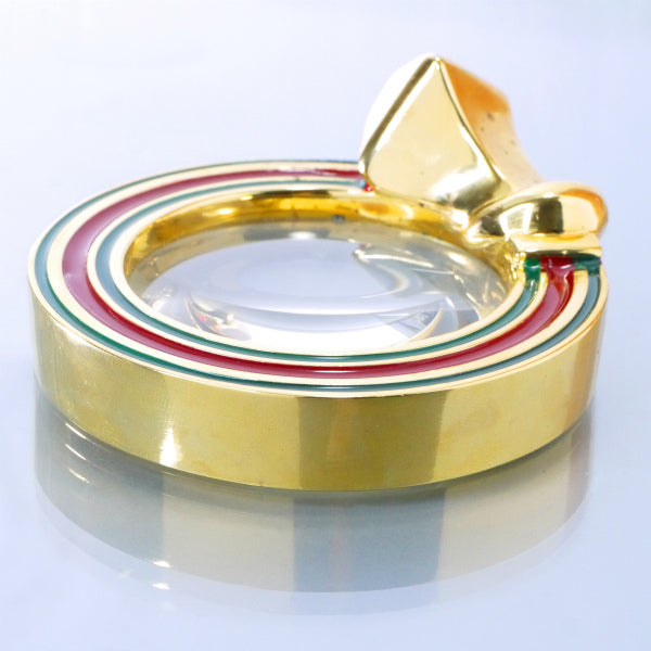 OLD Gucci　デスクルーペ・ペーパーウェイト（ゴールド/箱あり）