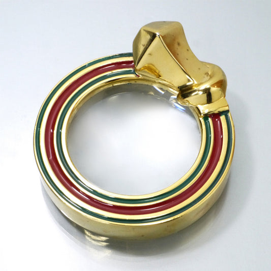 OLD Gucci　デスクルーペ・ペーパーウェイト（ゴールド/箱あり）