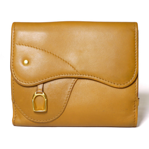 OLD Gucci ホースビット財布（キャメル・総皮）