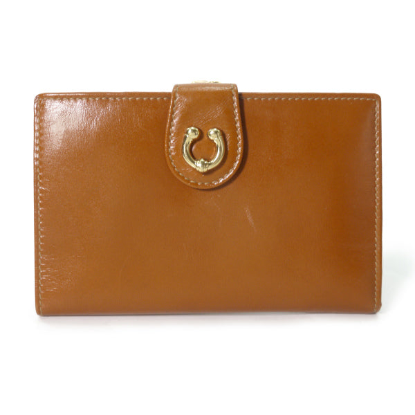 OLD Gucci 総革ビットがま口財布（キャメル）