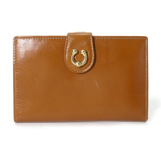 OLD Gucci 総革ビットがま口財布（キャメル）