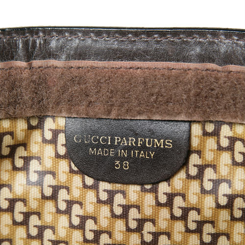 OLD Gucci PARFUM　スエードセカンドバッグ（茶）