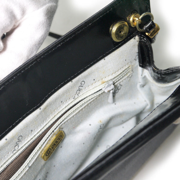 OLD Gucci  ベネズエラ製!!希少ナイロンショルダーバッグ（黒）