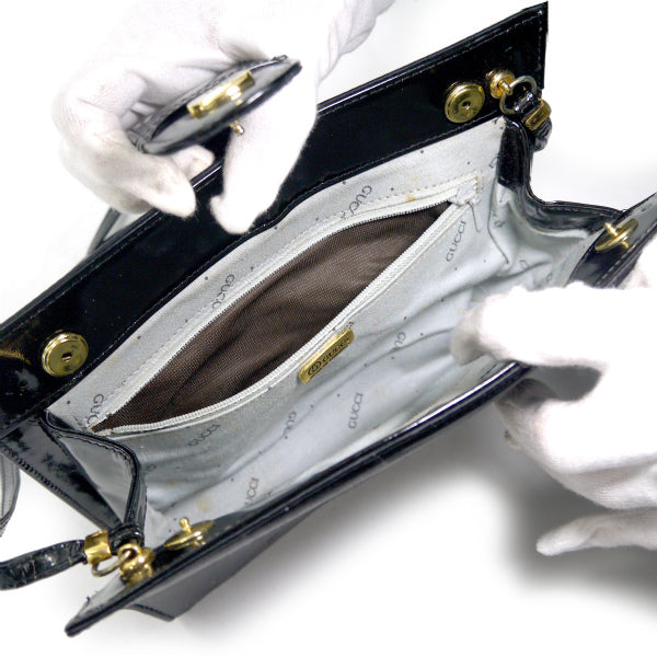 OLD Gucci  ベネズエラ製!!希少ナイロンショルダーバッグ（黒）