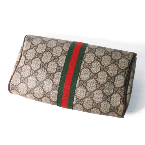 OLD Gucci　ボックスポーチ（茶）