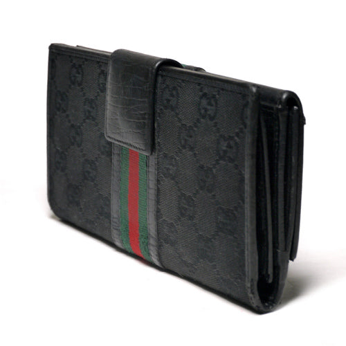 Gucci　縦シェリー長財布（黒）