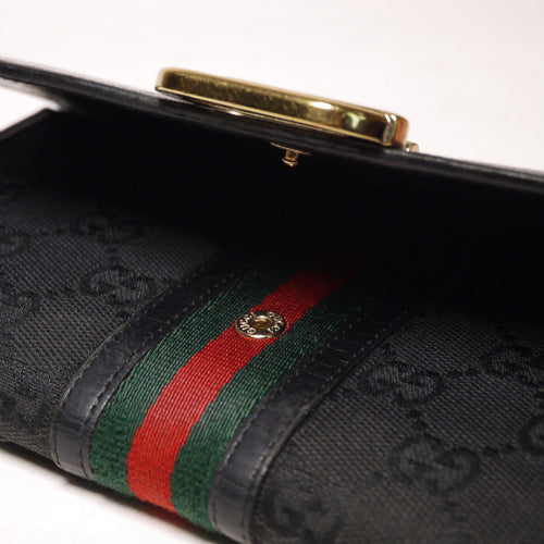 Gucci　縦シェリー長財布（黒）