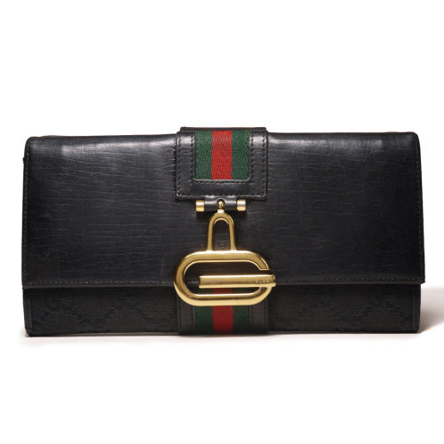 Gucci　縦シェリー長財布（黒）