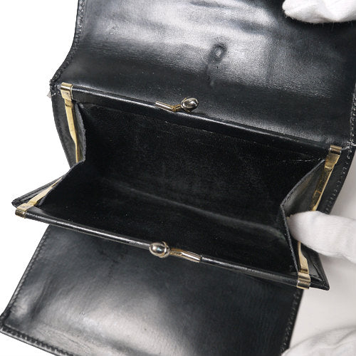OLD Gucci　本革シェリー横長財布（黒）
