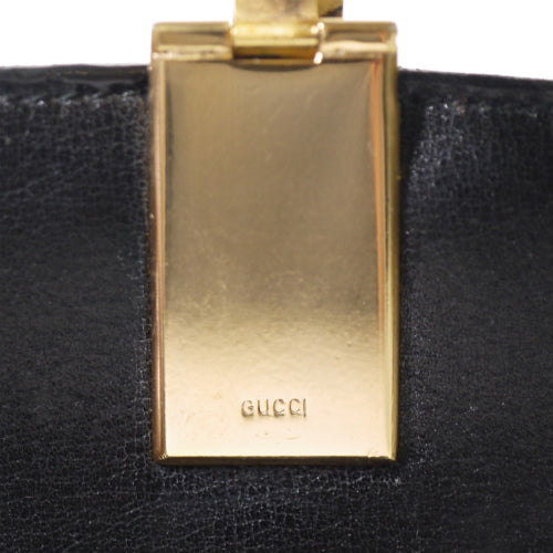 OLD Gucci ハーフムーン財布（総皮　黒）