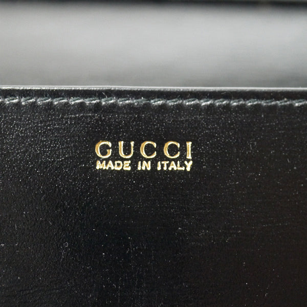 OLD Gucci  新品同様！ 箱付き長財布（黒・スエード）