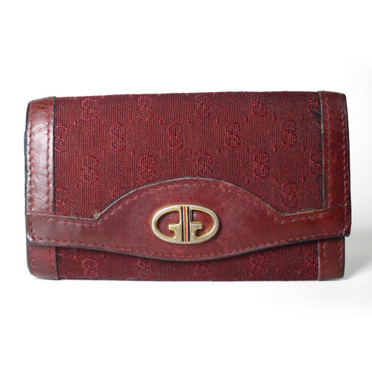 OLD Gucci　キーケース（赤・ジャガード）