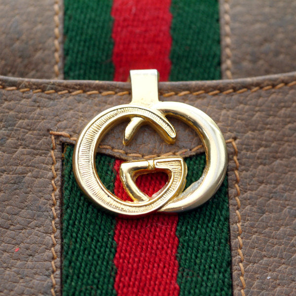 OLD Gucci　ピグスキン シェリー長財布（茶）