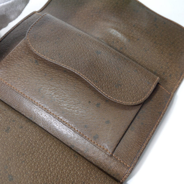 OLD Gucci　ピグスキン シェリー長財布（茶）