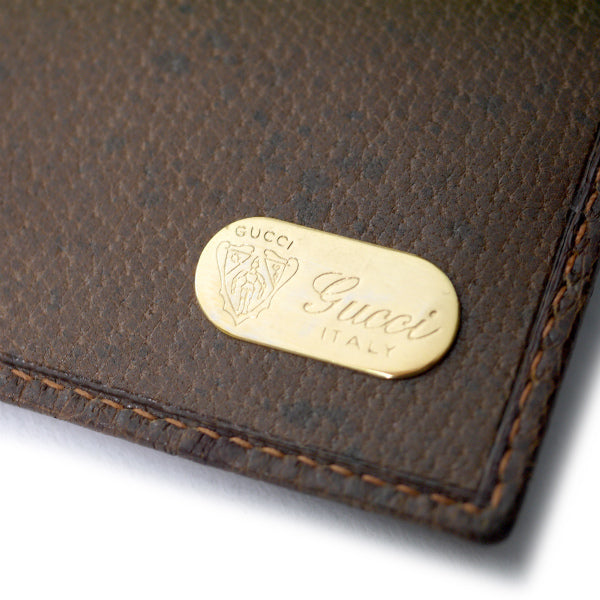 OLD Gucci　ピグスキン シェリー長財布（茶）