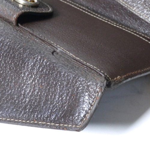 OLD Gucci　横長財布（茶・ＧＧ柄）