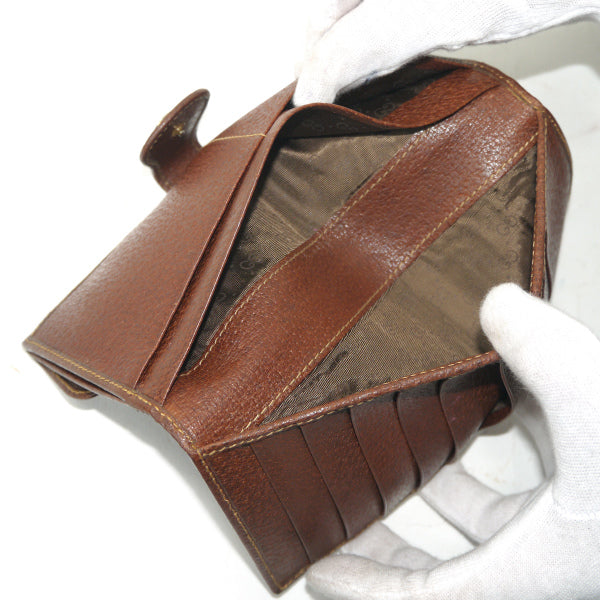 OLD Gucci　ピグスキンGG留め具 長財布（茶）