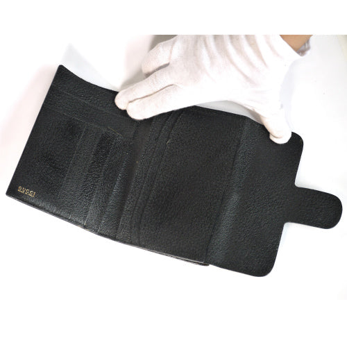 OLD Gucciホースビット長財布（黒・総皮）