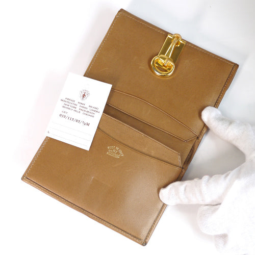 OLD Gucci  ２つ折れ財布（キャメル・ジャガード）