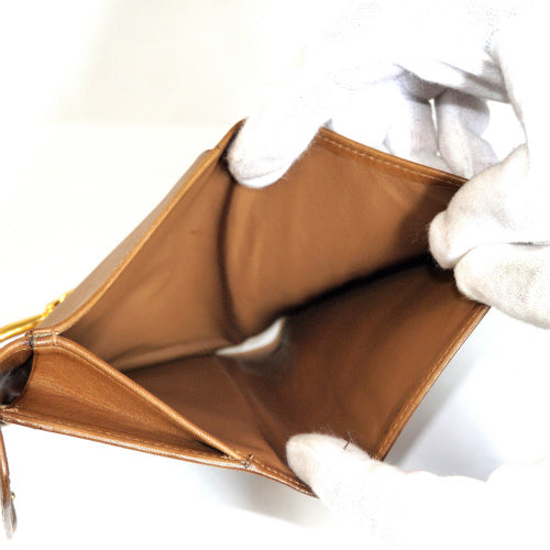 OLD Gucci  ２つ折れ財布（キャメル・ジャガード）