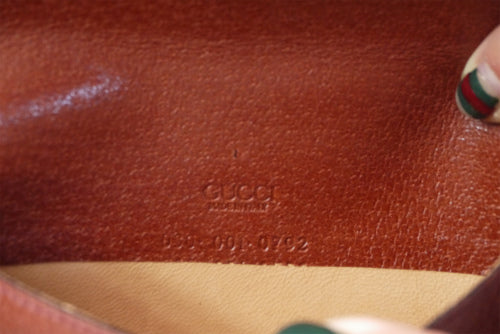 OLD Gucci ホースビットマルチケース（キャメル・総皮）
