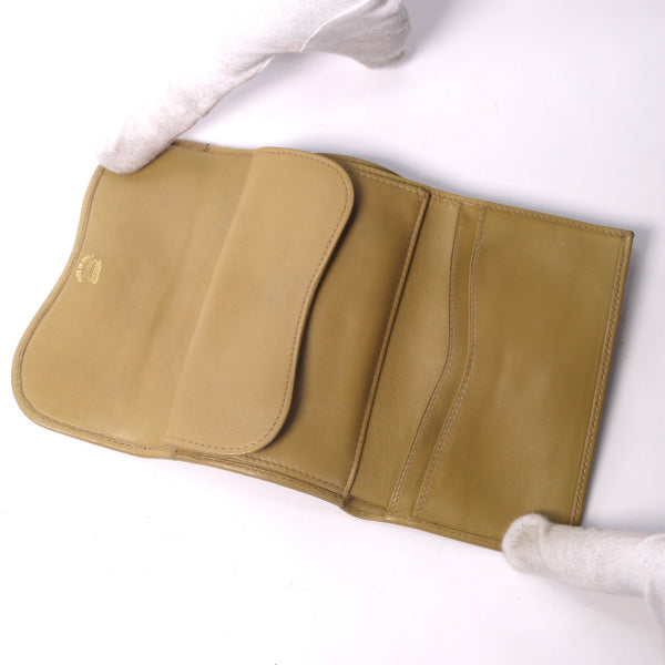 OLD Gucci マイクロGGミドル財布（ベージュ）