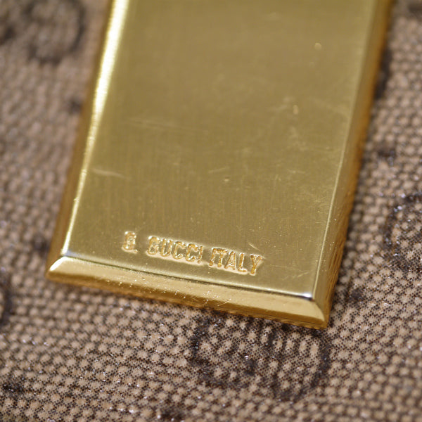 OLD Gucci マイクロGGミドル財布（ベージュ）