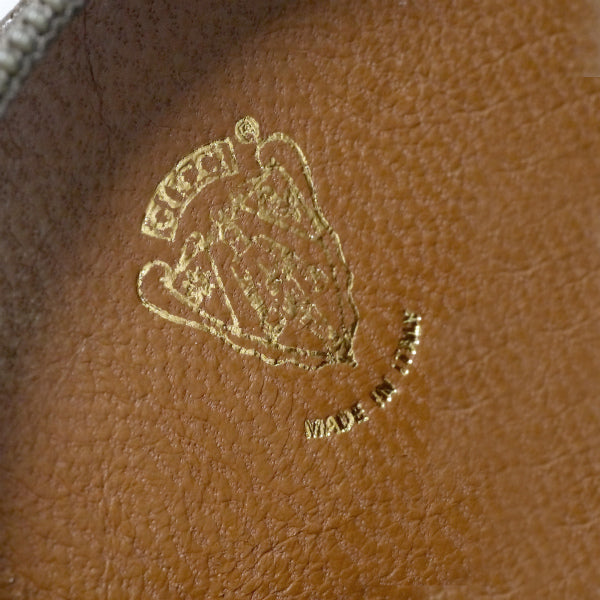 OLD Gucci 丸型コインケース（茶）